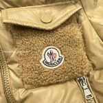 Moncler Enfant Yule Hooded Down Jacket In Beige