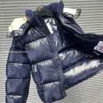 Moncler Enfant Yule Hooded Down Jacket In Blue