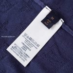 Monogram Short-Sleeved Crewneck In Navy Blue 1Ak721