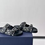 Aqua Sandals Beige And Black Oblique Jacquard – Cd511