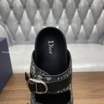 Aqua Sandals Beige And Black Oblique Jacquard – Cds45