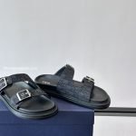 Aqua Sandals Black Oblique Jacquard – Cds47
