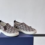 Saltwind Slip-On Sneakers Brown Oblique Jacquard – Cd507