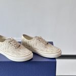 Saltwind Sneakers Beige Oblique Embroidered Cotton – Cd504