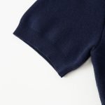 Short-Sleeved Jacquard Crewneck In Blue 1Ajbvb