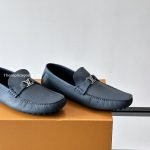 Silverstone Moccasin Navy Blue Grained Calf Leather 1Ahrkl