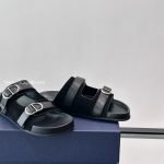 Aqua Sandals Black Suede Calfskin – Cd510