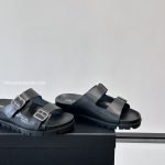 Straps Buckle Sandals In Black – Pds43