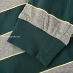 Striped Logo-Patch Sweatshirt In Green And Grey – Sk798