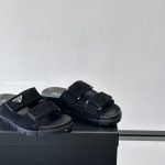 Suede Band Sandals In Navy Blue – Pds45