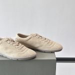 Suede Sneakers In Beige