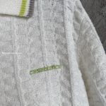Tennis Boucle Polo Shirt In White