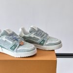 Trainer Sneakers Green Canvas 1Ak7Oh
