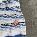 Tuck Stitch Shorts In Blue