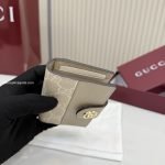 Bi-Color GG Marmont Card Case Beige And Brown Leather