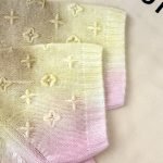 3D Monogram Tie Dye Knit Top Pastel Yellow 1Ak0D3