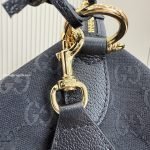 Brera Large Crossbody Bag Grey And Black GG Canvas