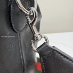 Brera Medium Crossbody Bag Black Soft Grainy Leather