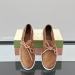 Brown Nubuck Boat Loafers
