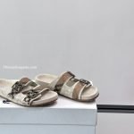 Check Suede Urchin Sandals In Beige – Bbrs9
