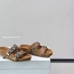 Check Suede Urchin Sandals In Brown – Bbrs7