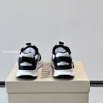 Demivee Mesh And Suede Sneakers In White And Black – Vl229