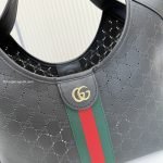 Giglio Small Tote Bag Black GG Leather