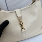 Jackie 1961 Medium Shoulder Bag Light Yellow Soft Grainy Leather