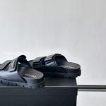 Leather Strap Slides In Black – Pds44