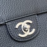 Maxi Souplissimo Large Flap Bag Black Caviar Leather