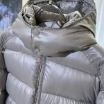 Maya Hooded Short Down Jacket In Grey