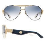 Maybach The King Iii Sunglasses In Gold And Blue – Sg260