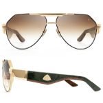 Maybach The King Iii Sunglasses In Gold And Green – Sg259