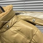Moncler Enfant Yule Hooded Down Jacket In Beige