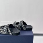 Aqua Sandals Beige And Black Oblique Jacquard – Cd511