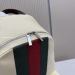 Positano Large Backpack Ivory Washed-Effect Canvas