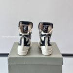 Rick Owens X Chrome Hearts Geobaskets High Sneakers In White – Ro38