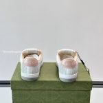 Screener Sneakers White Aged-Effect Perforated Leather – Gc576
