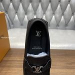Silverstone Moccasins Black Monogram-Embossed Calf Leather 1Ahrrw