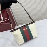Small Pouch With Strap And Web Natural Washed Canvas
