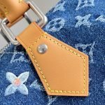 Speedy 30 Bandouliere Bag Blue Monogram Flowers Denim M27556