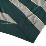 Striped Logo-Patch Sweatshirt In Green And Grey – Sk798