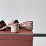 Summer Charms Sandals Light Pink Suede Goatskin