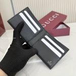 Aria Bi-Fold Wallet Black GG Leather