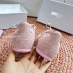 Sunny F Rose Leather Mix Lace Low Top Trainers