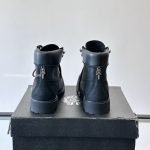 Timberland X Ch Cross Patch Boots In Black With Triple Cross Red