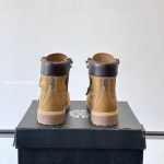 Timberland X Ch Cross Patch Boots In Brown With Trip Cross Black