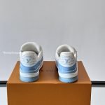 Trainer Sneakers Blue Textured Calfskin 1Ak8H6