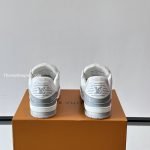 Trainer Sneakers Grey Textured Calfskin 1Akcja