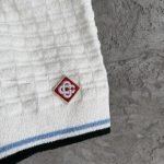 White Boucle Shorts